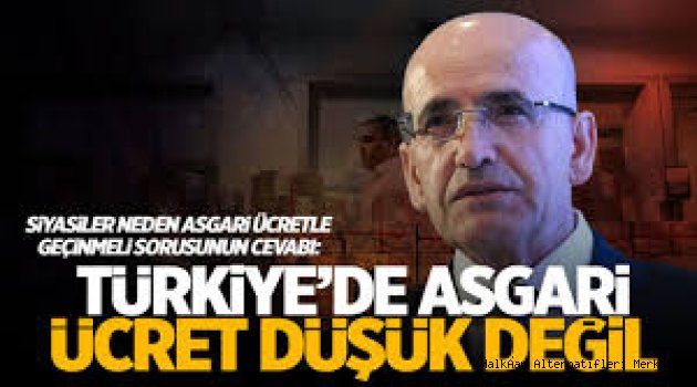 Bakan Şimşek ''Asgari ücret düşük kaldı'' diyenlere 10 ülke sıraladı: Onlardan iyiyiz