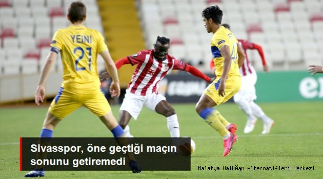 Sivasspor, öne geçtiği maçta Maccabi Tel Aviv'e 2-1 yenildi